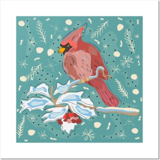 Winter Bird Posters and Art